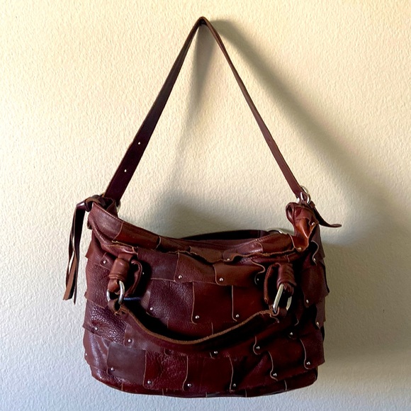 Vintage B Makosky LARGE LEATHER Bag - Picture 1 of 16